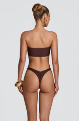 Brianna Bikini Bottom - Plum Brown