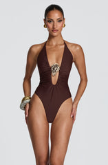 Joni Swimsuit - Plum Brown
