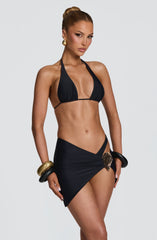 Edie Mini Sarong - Black