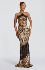 Agnetha Maxi Dress - Leopard Print