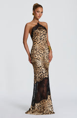 Agnetha Maxi Dress - Leopard Print