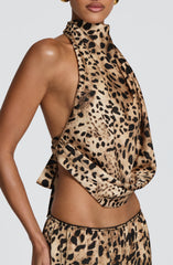 Hazel Top - Leopard Print