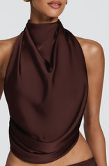 Hazel Top - Plum Brown