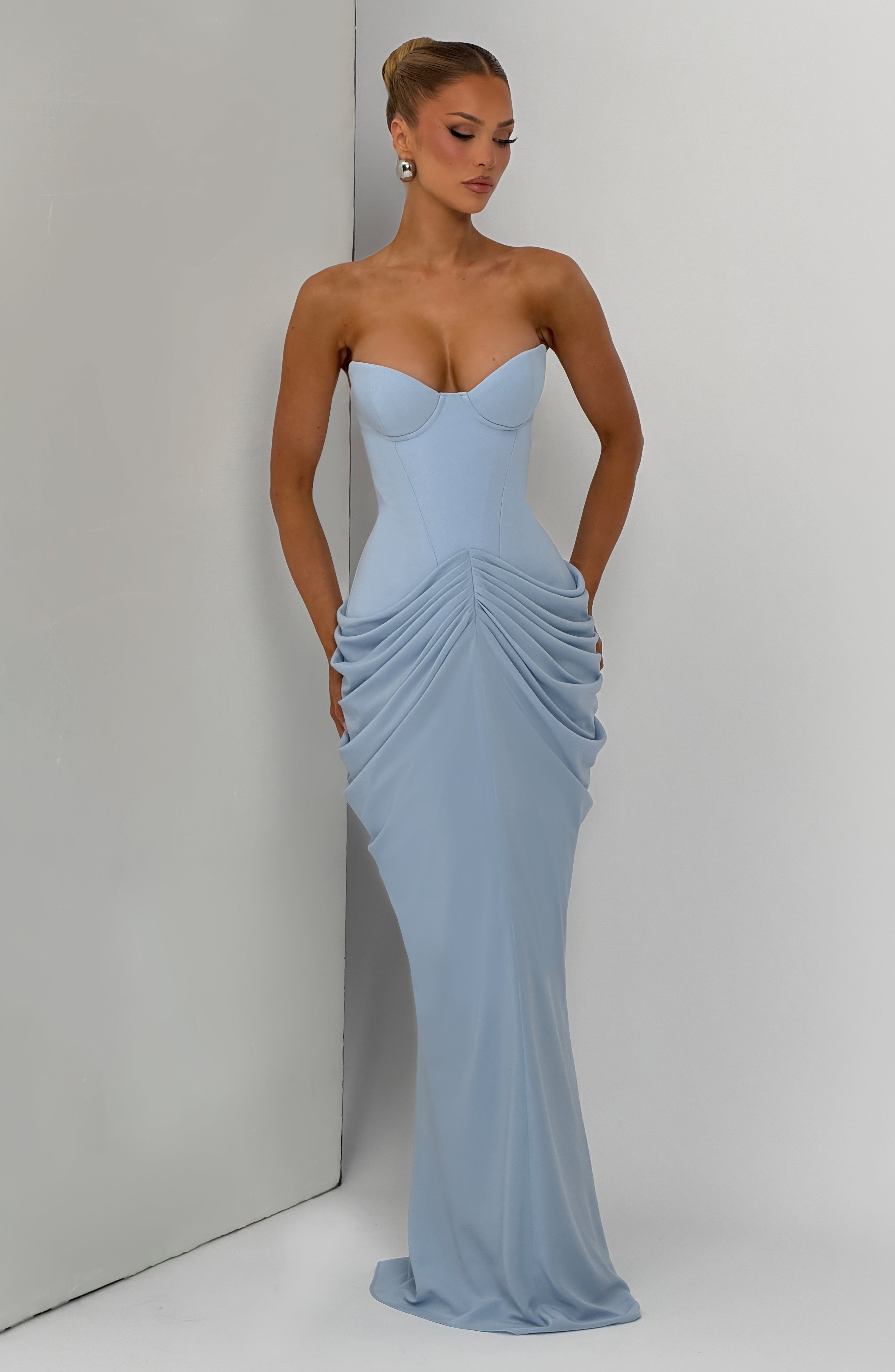Chiara Maxi Dress - Glacier Blue
