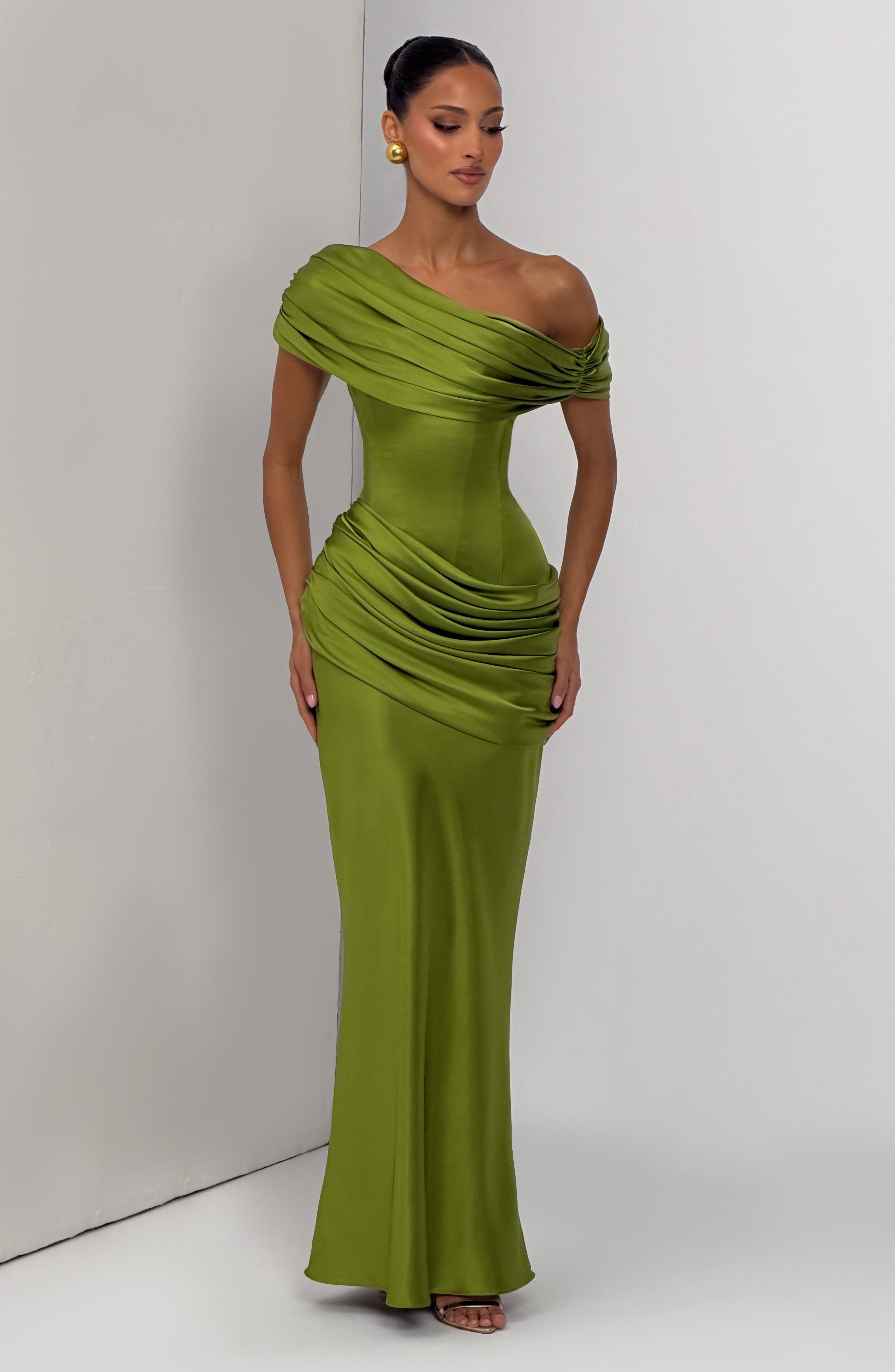 Ella Maxi Dress - Olive