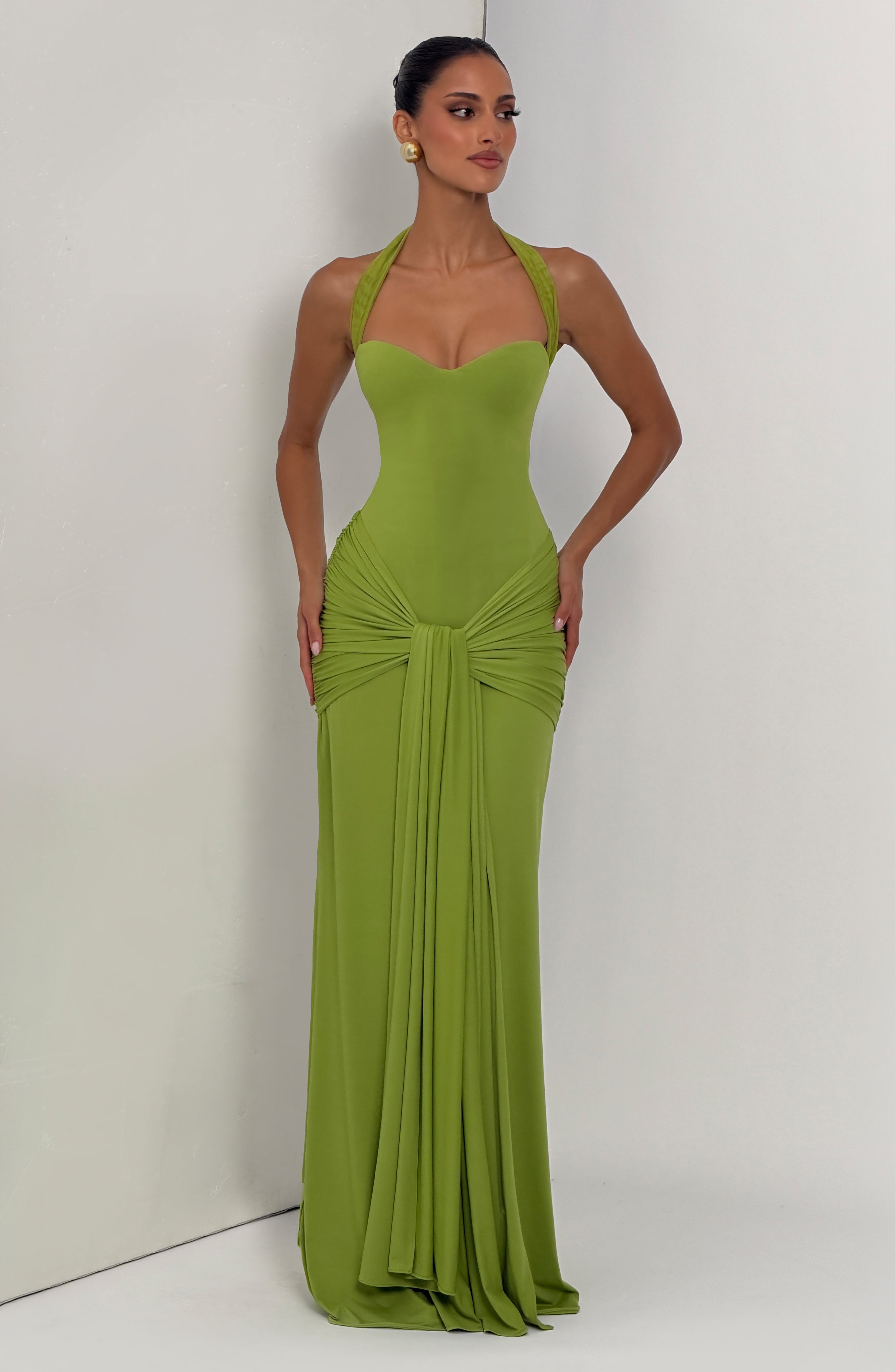Gia Maxi Dress - Olive