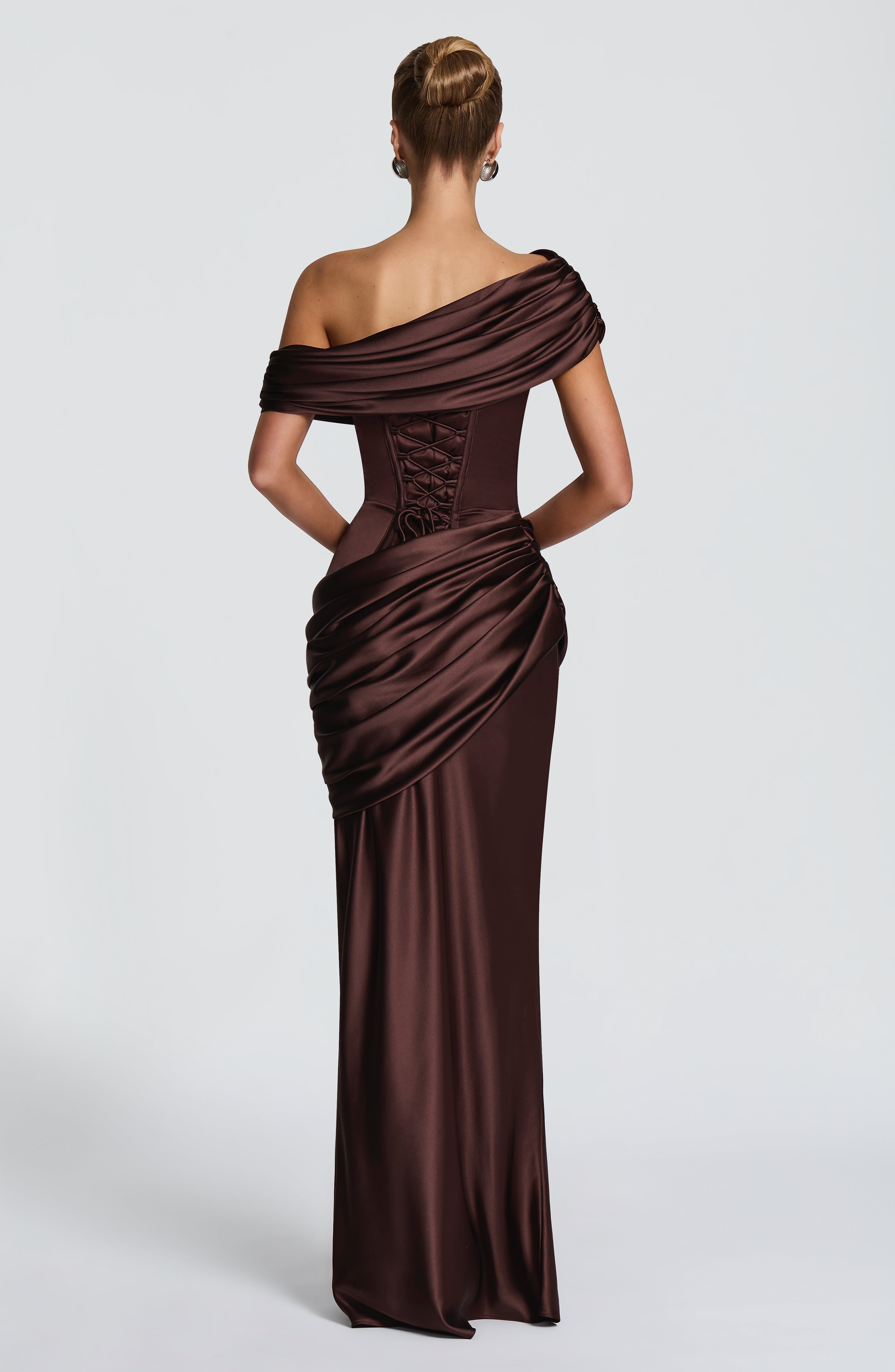 Ella Maxi Dress - Plum Brown