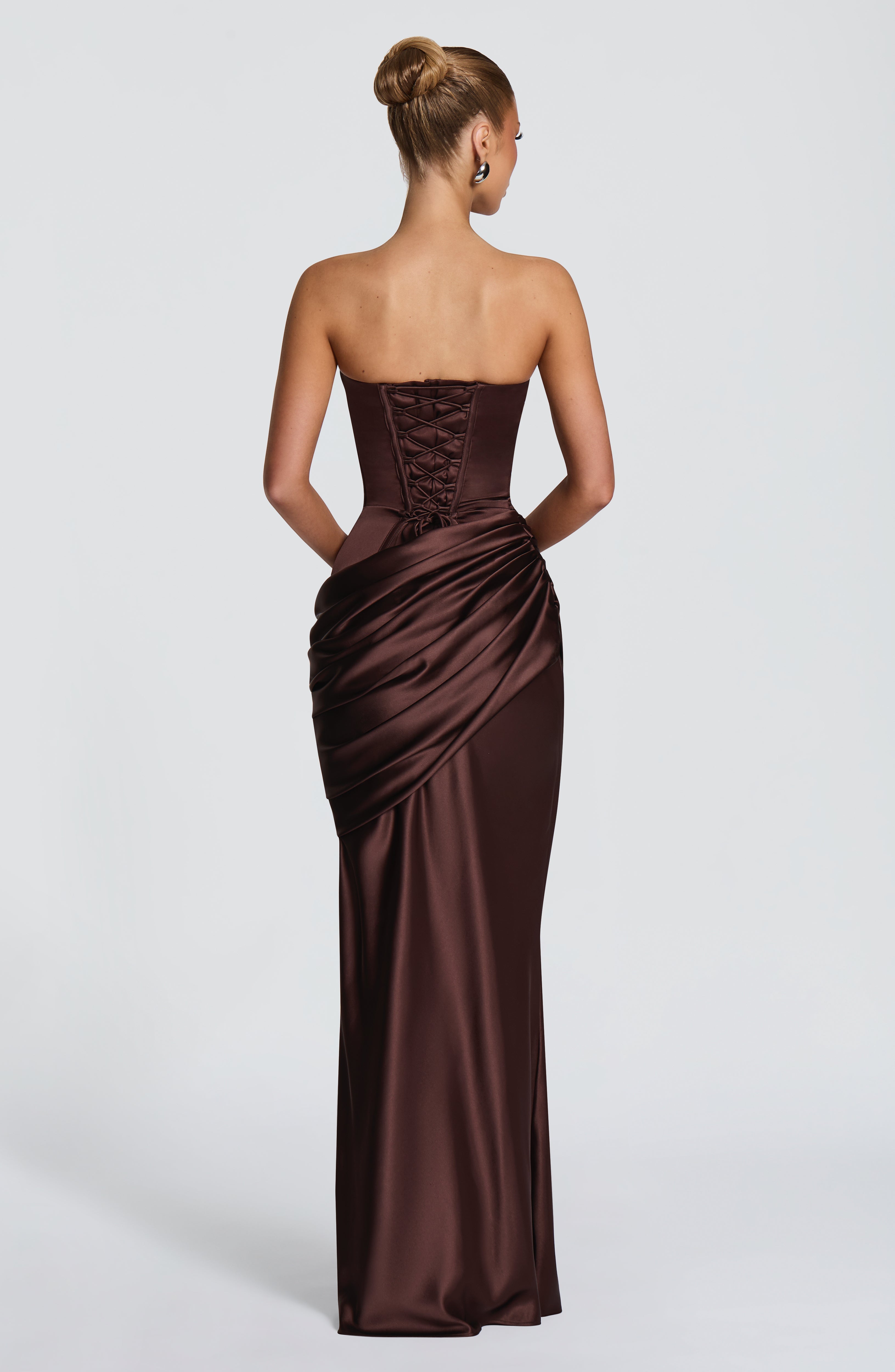 Ella Maxi Dress - Plum Brown