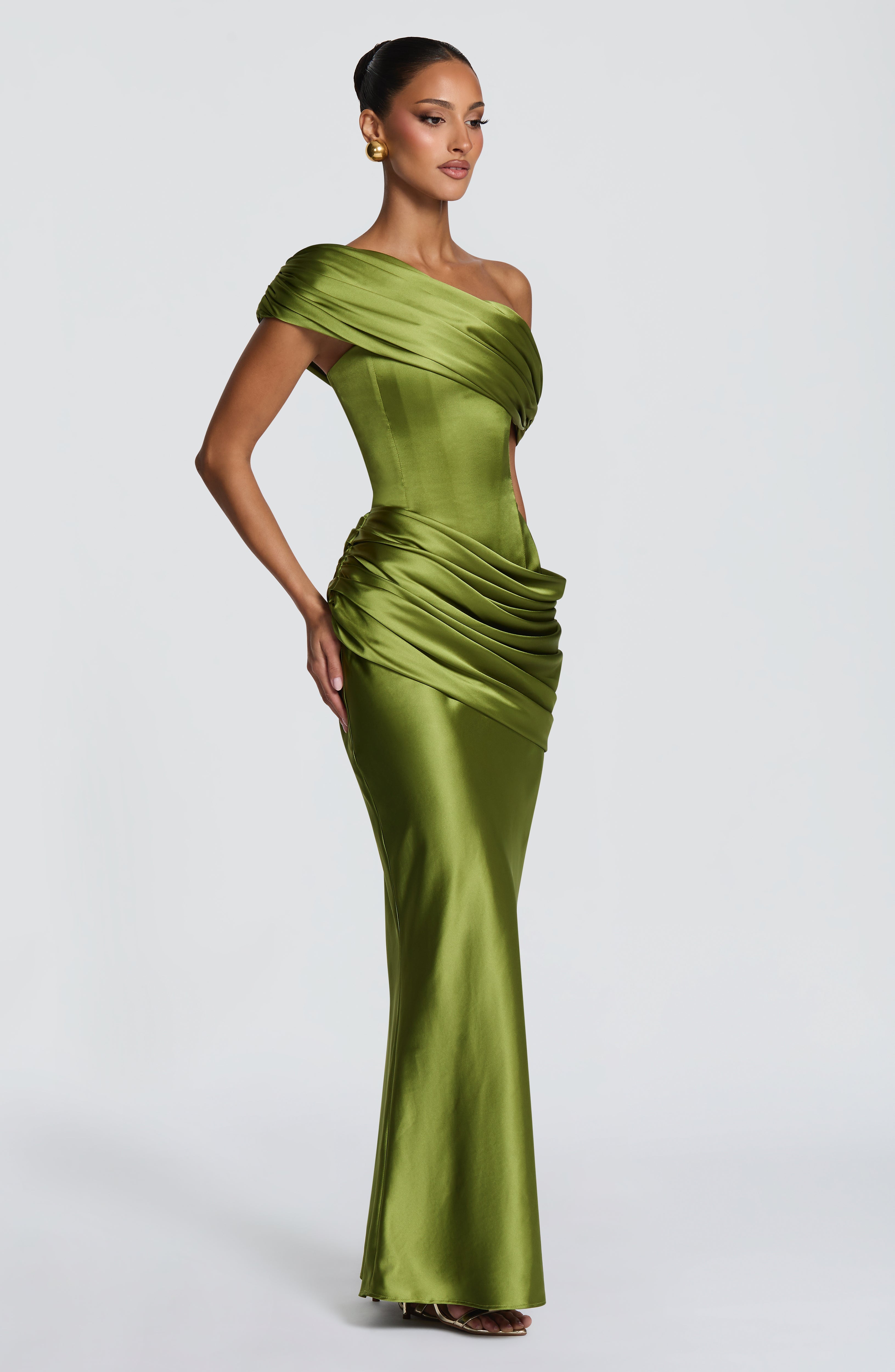 Ella Maxi Dress - Olive