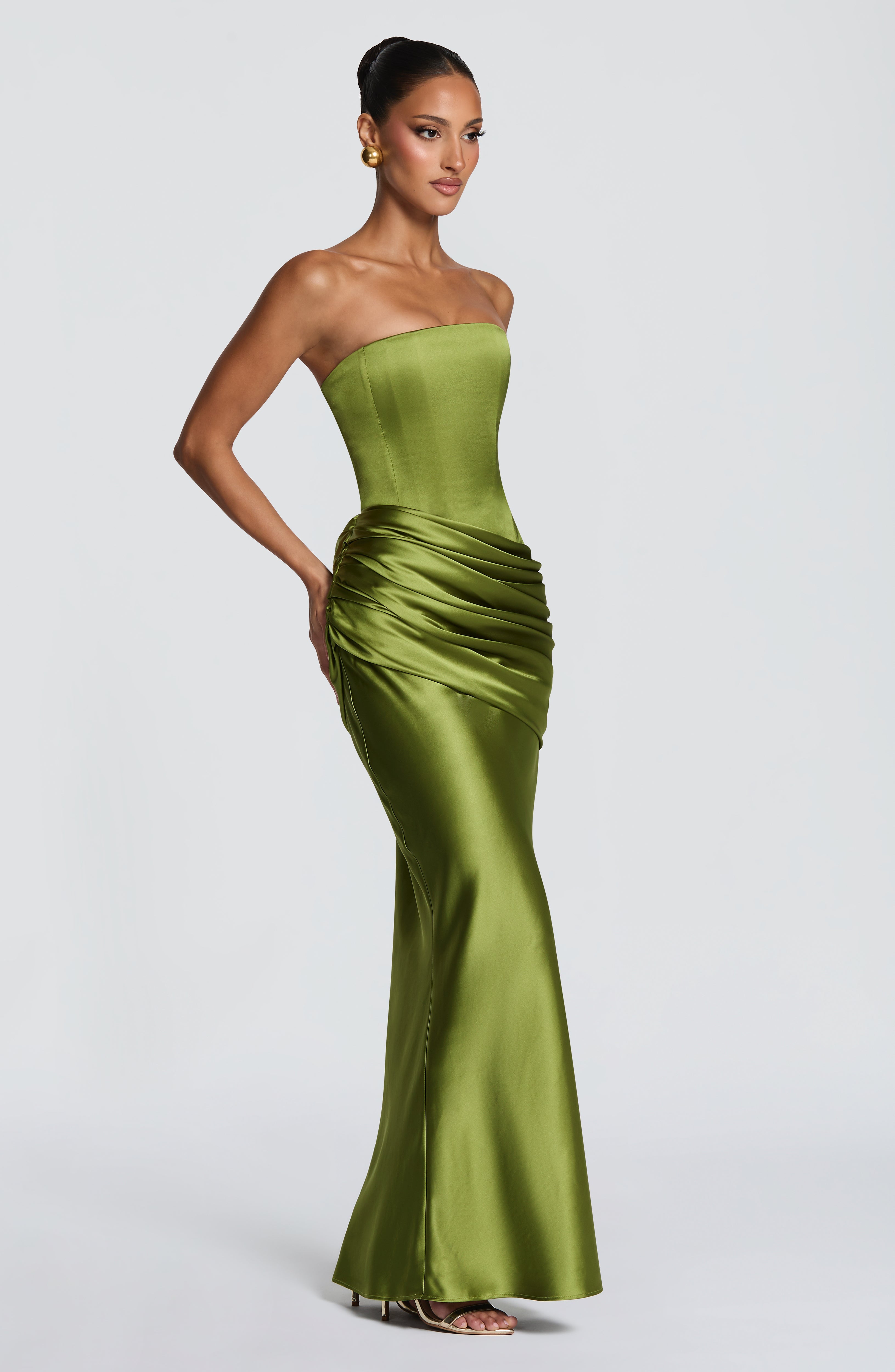Ella Maxi Dress - Olive