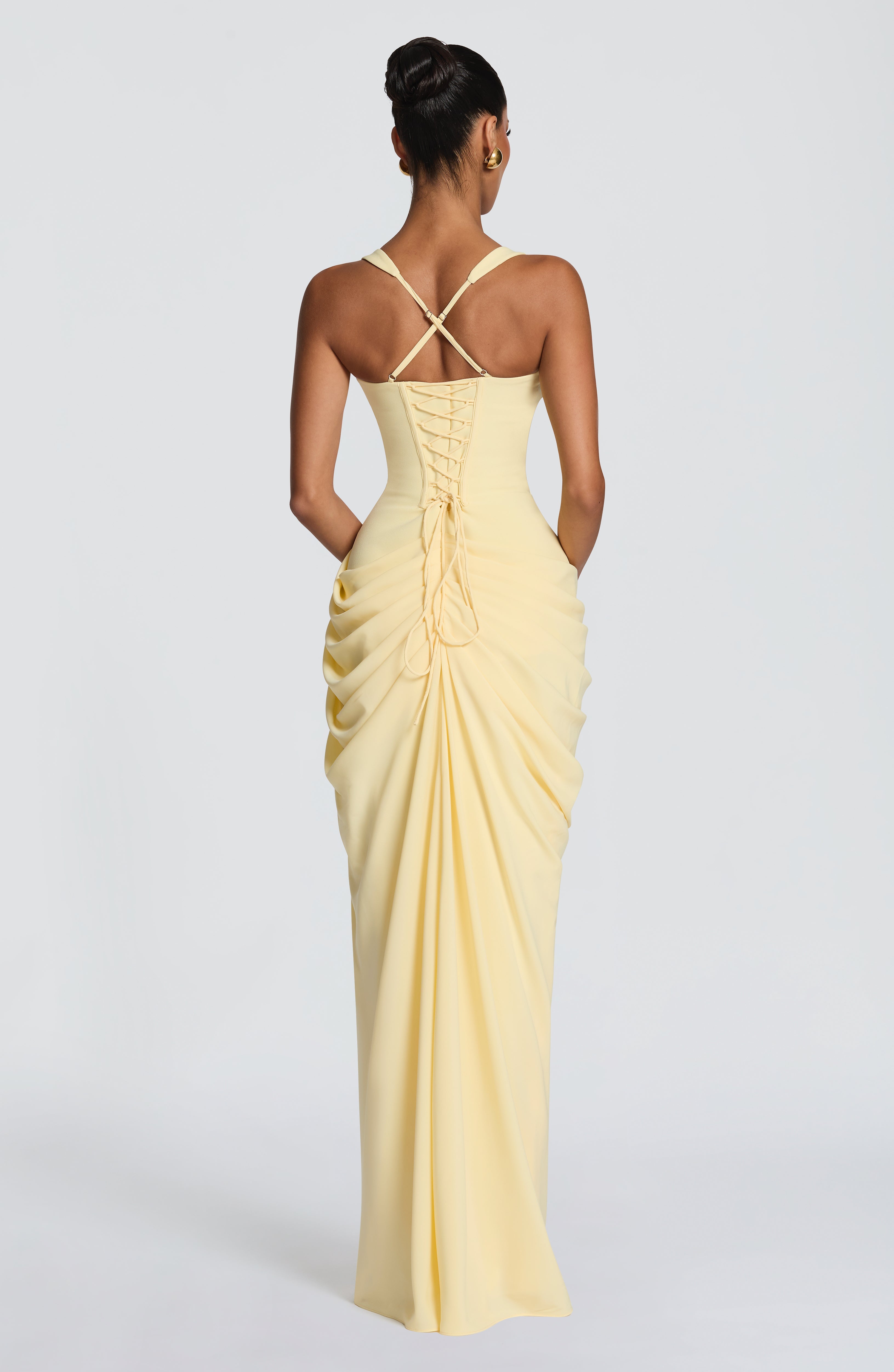 Elara Maxi Dress - Lemon