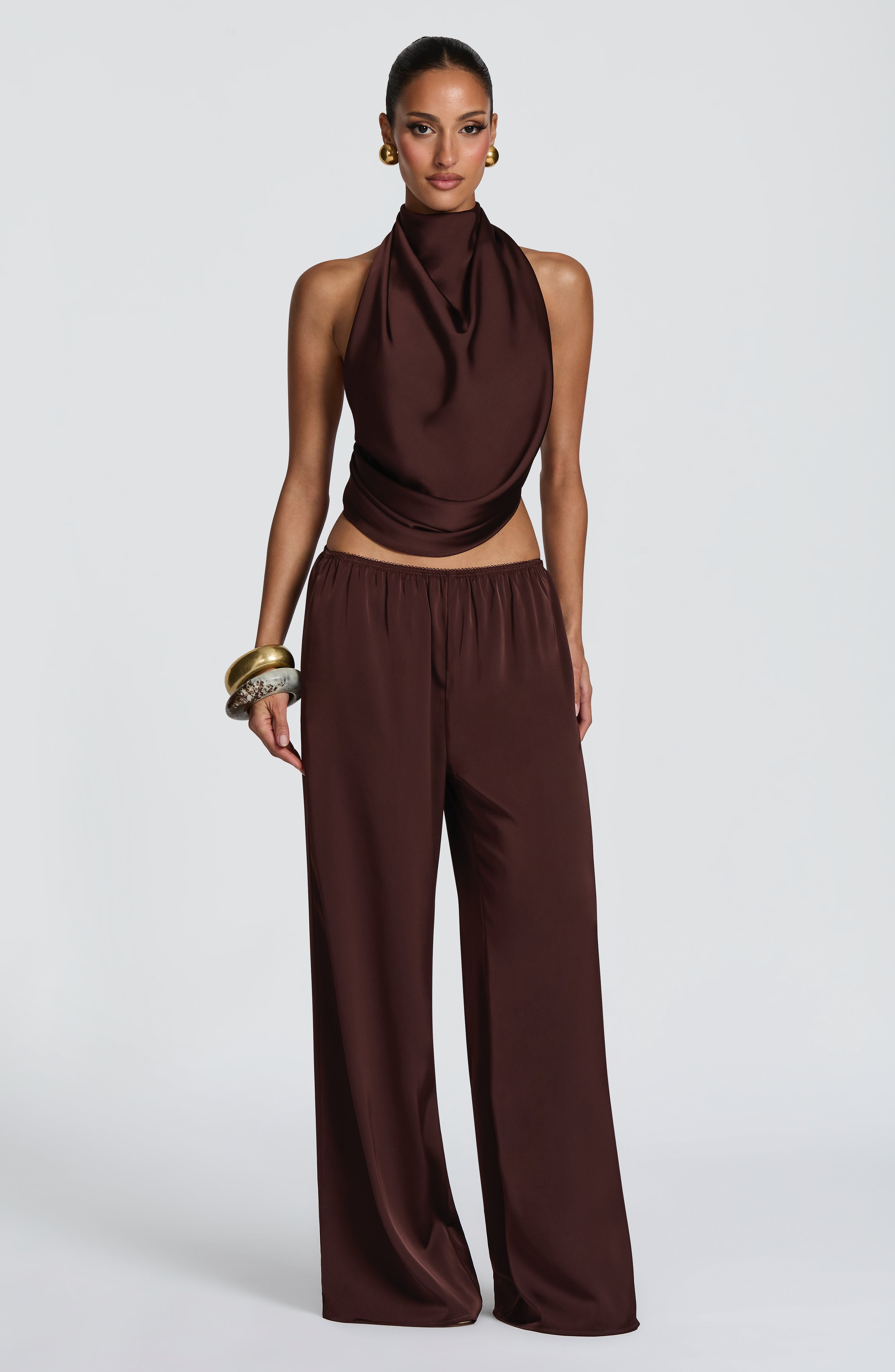 Hazel Top - Plum Brown