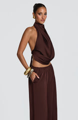 Hazel Top - Plum Brown