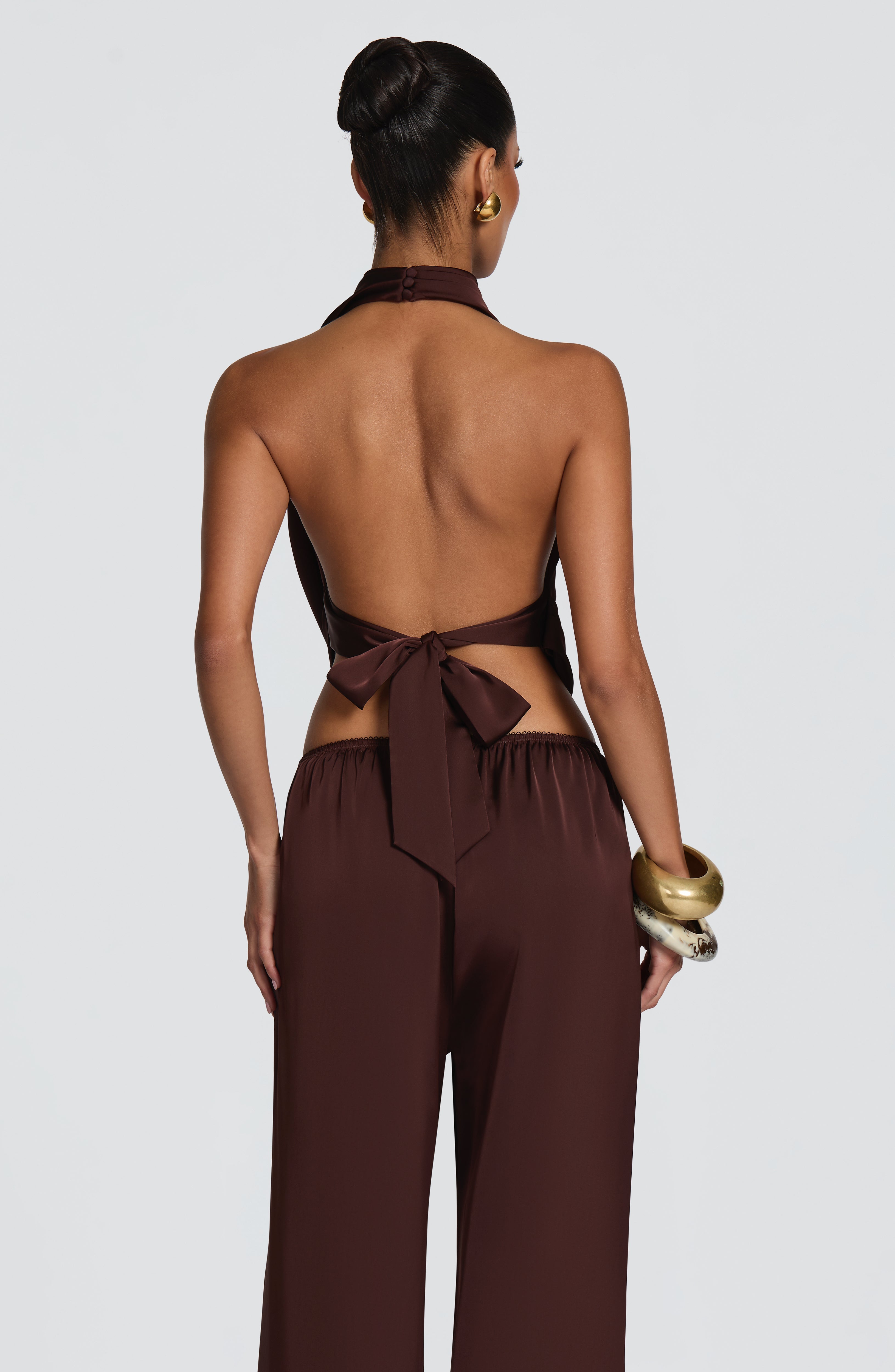 Hazel Top - Plum Brown
