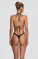 Jodie Bikini Bottom - Plum Brown