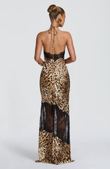 Agnetha Maxi Dress - Leopard Print
