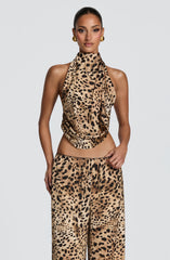 Hazel Top - Leopard Print