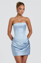 Ella Mini Dress - Glacier Blue