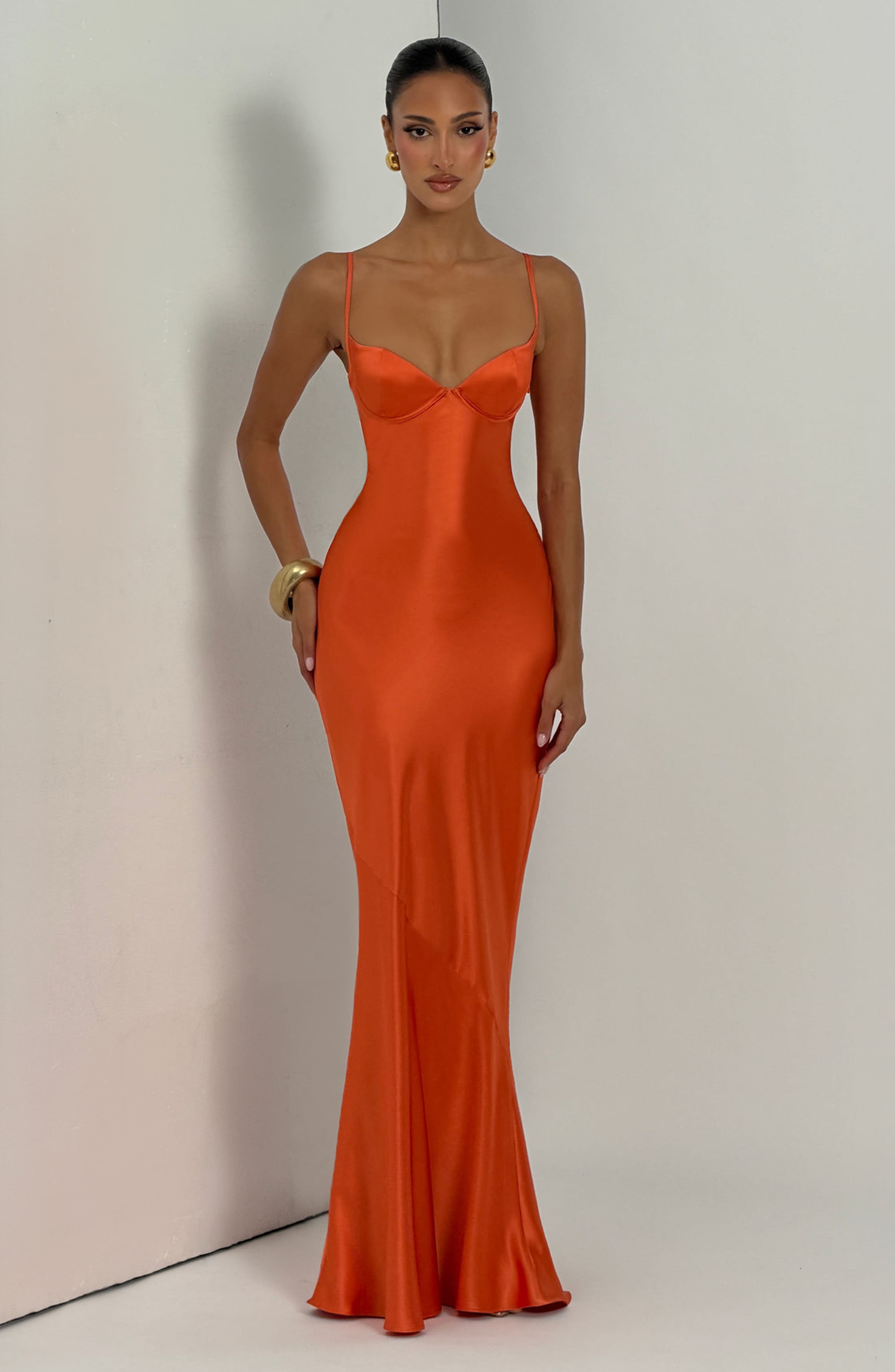 Amorette Maxi Dress - Burnt Orange