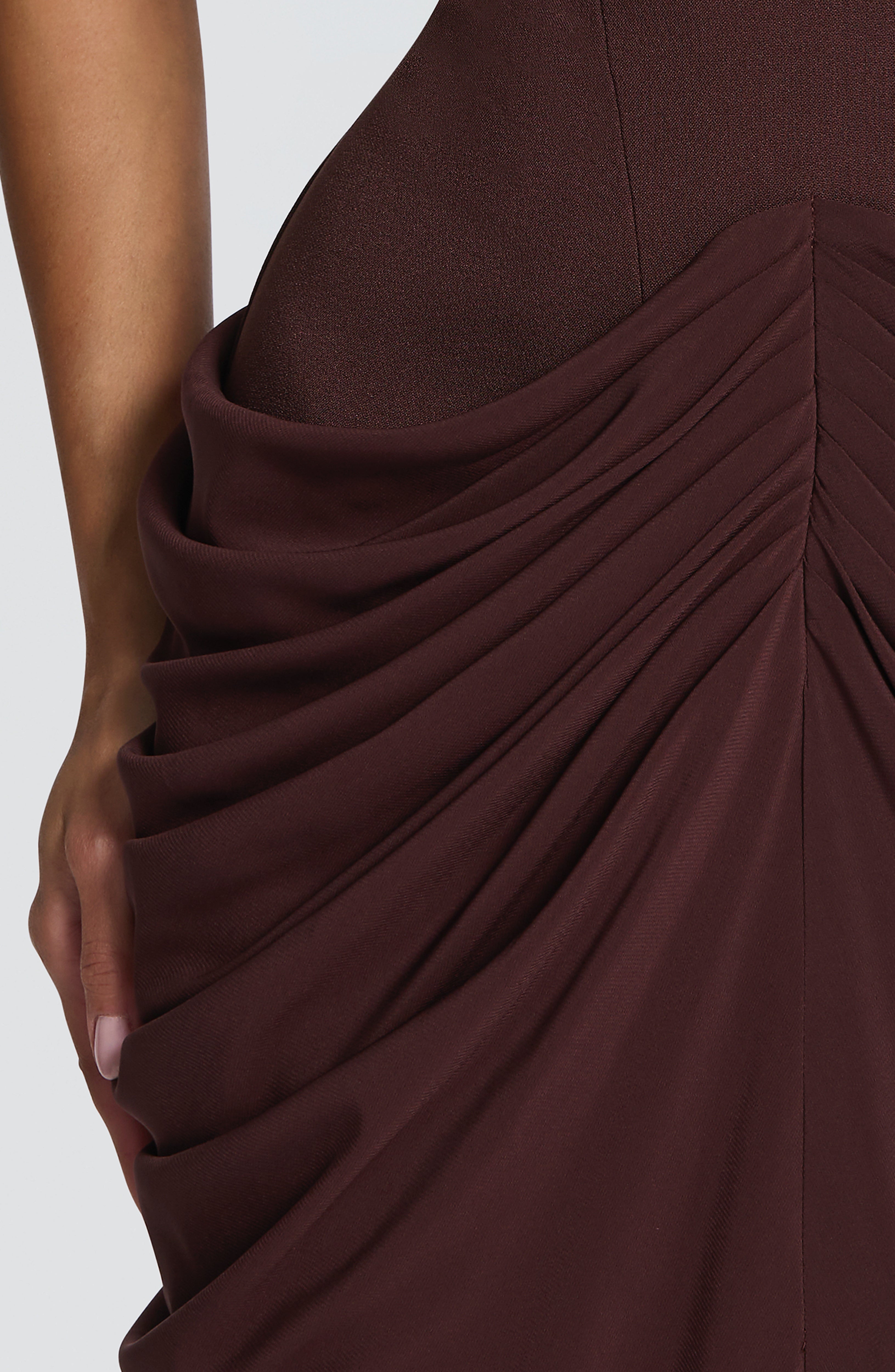 Chiara Maxi Dress - Plum Brown