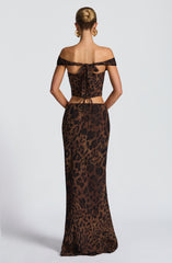Chrysoula Maxi Skirt - Leopard Print