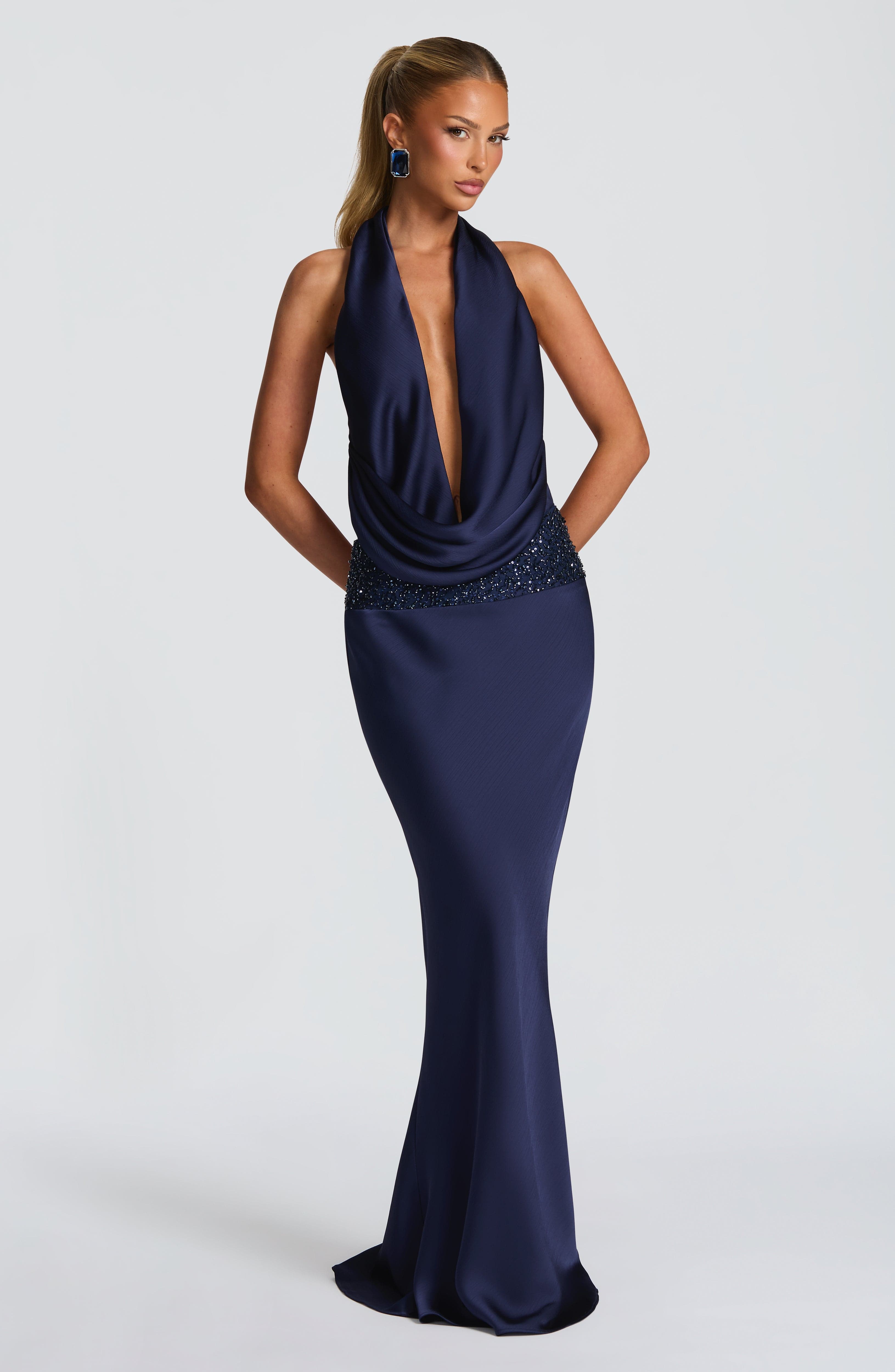 Eleni Bodysuit - Navy